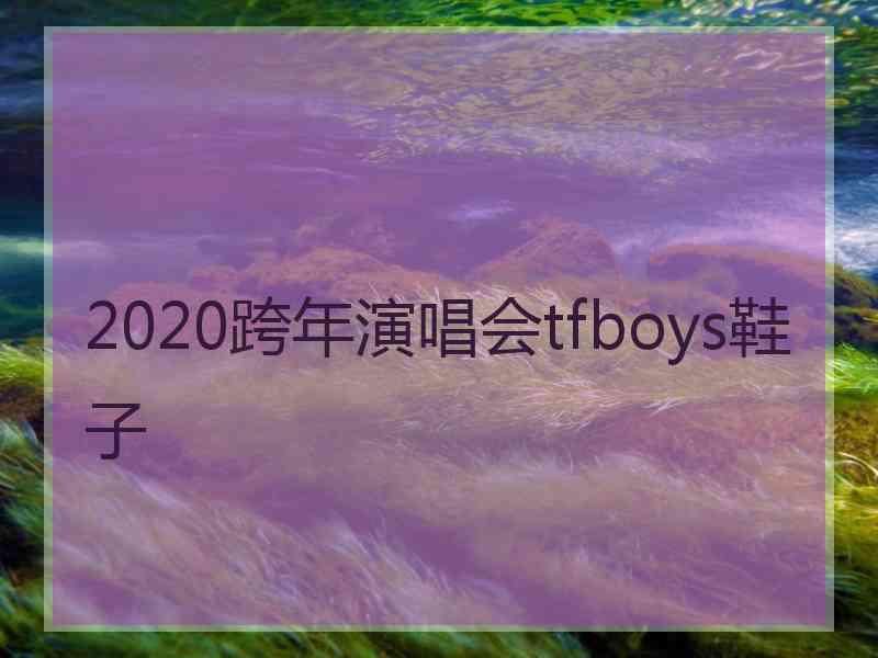 2020跨年演唱会tfboys鞋子