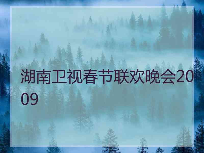 湖南卫视春节联欢晚会2009