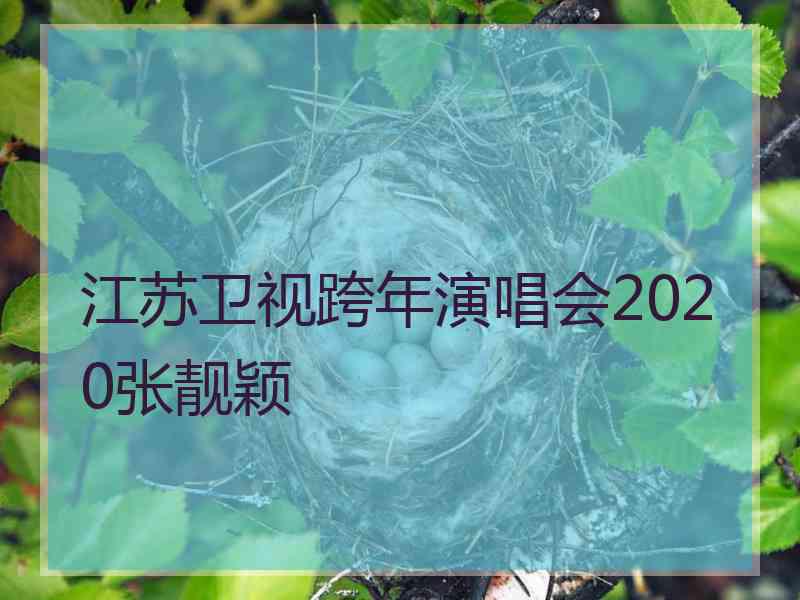 江苏卫视跨年演唱会2020张靓颖