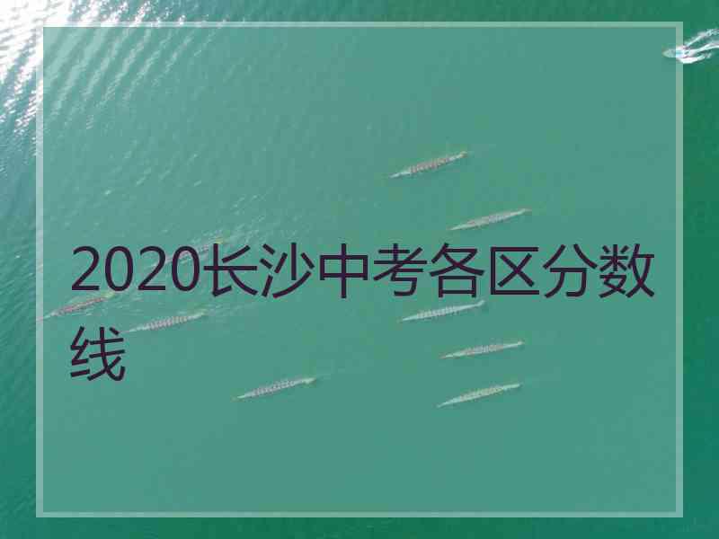 2020长沙中考各区分数线