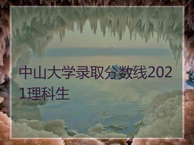 中山大学录取分数线2021理科生