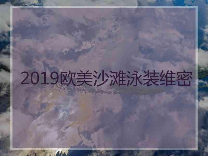 2019欧美沙滩泳装维密