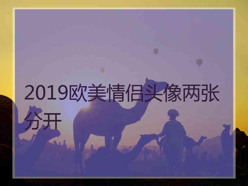 2019欧美情侣头像两张分开