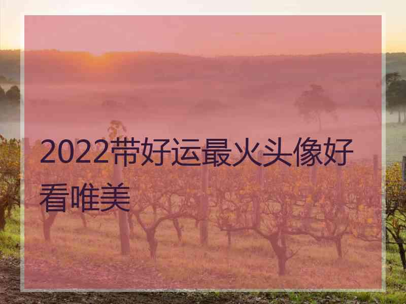 2022带好运最火头像好看唯美