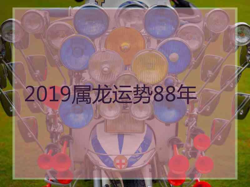 2019属龙运势88年