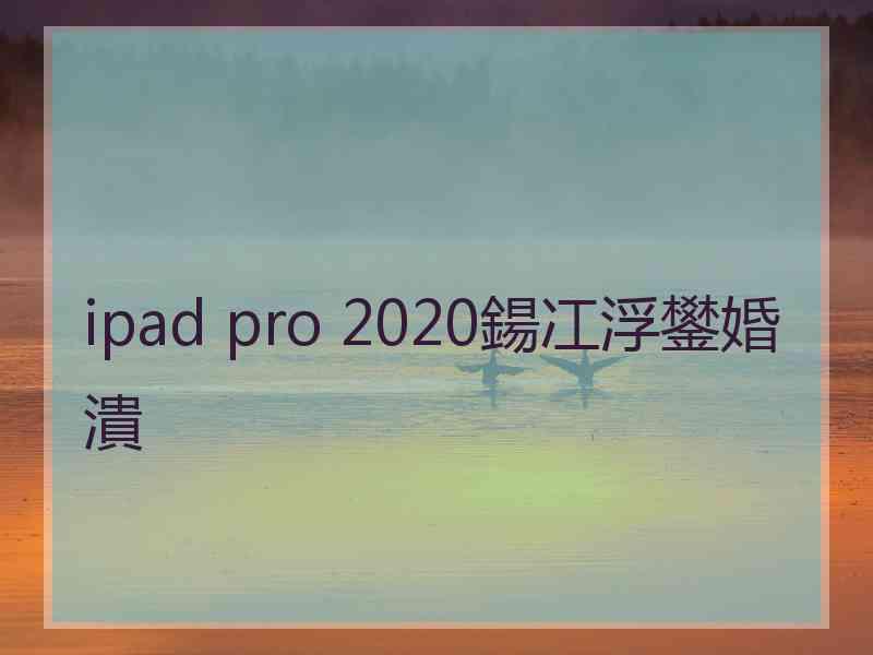 ipad pro 2020鍚冮浮鐢婚潰