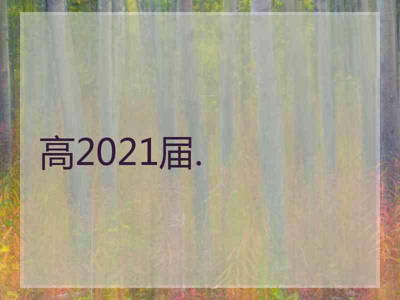 高2021届.