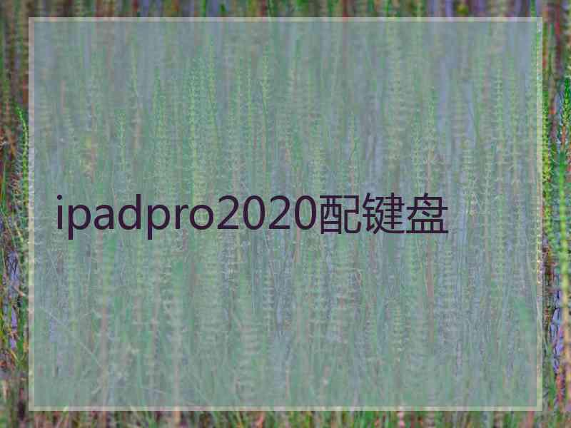 ipadpro2020配键盘