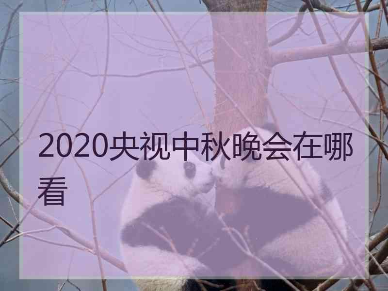 2020央视中秋晚会在哪看