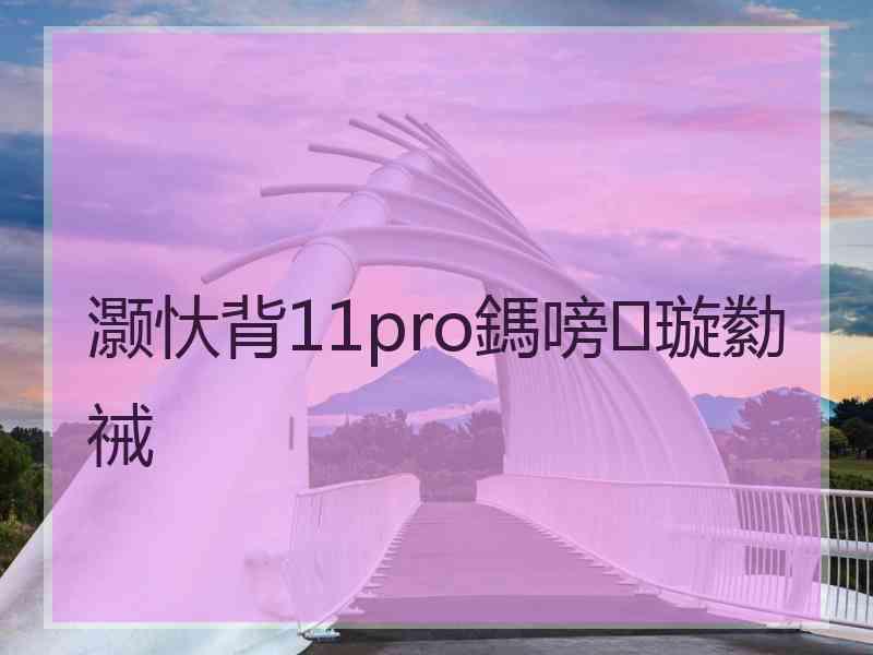 灏忕背11pro鎷嗙璇勬祴