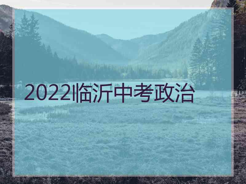 2022临沂中考政治