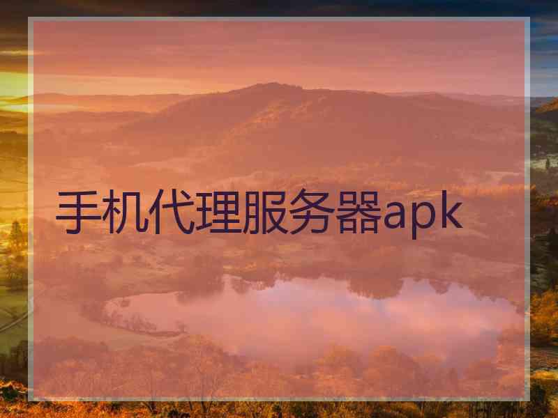 手机代理服务器apk