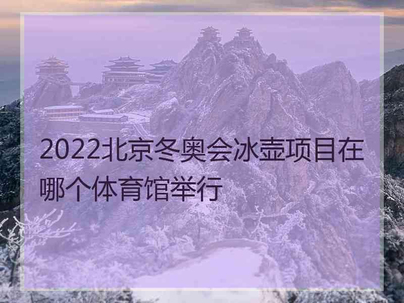 2022北京冬奥会冰壶项目在哪个体育馆举行