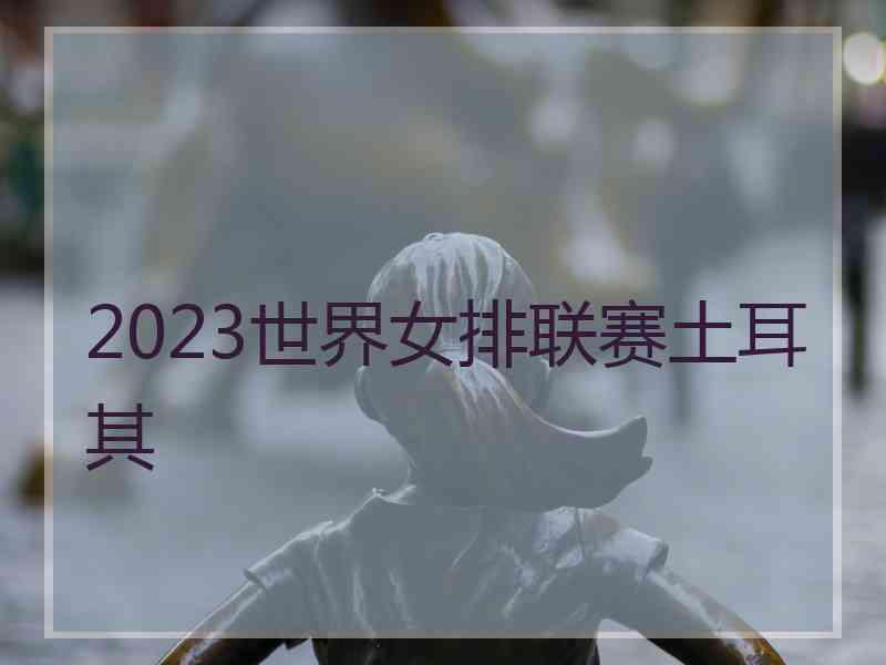 2023世界女排联赛土耳其