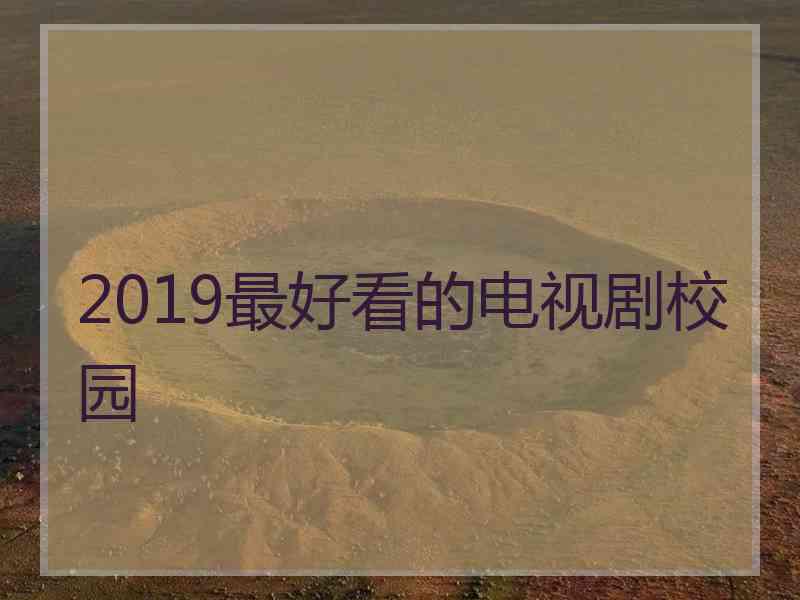 2019最好看的电视剧校园