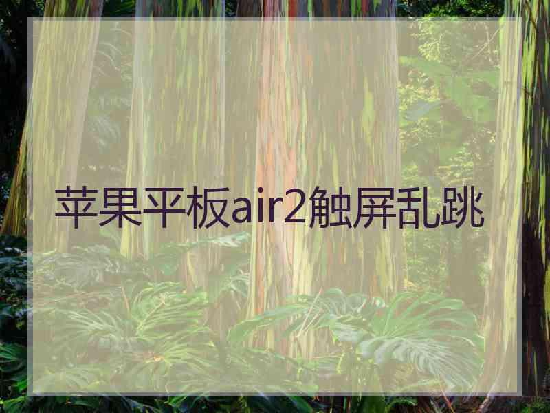 苹果平板air2触屏乱跳