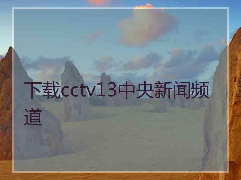 下载cctv13中央新闻频道