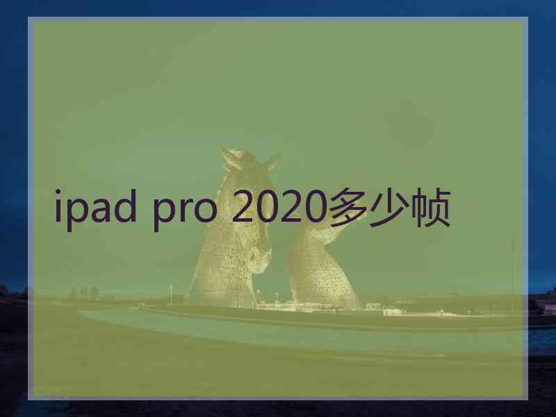 ipad pro 2020多少帧