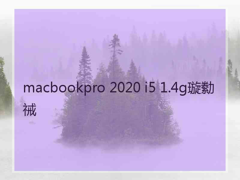 macbookpro 2020 i5 1.4g璇勬祴