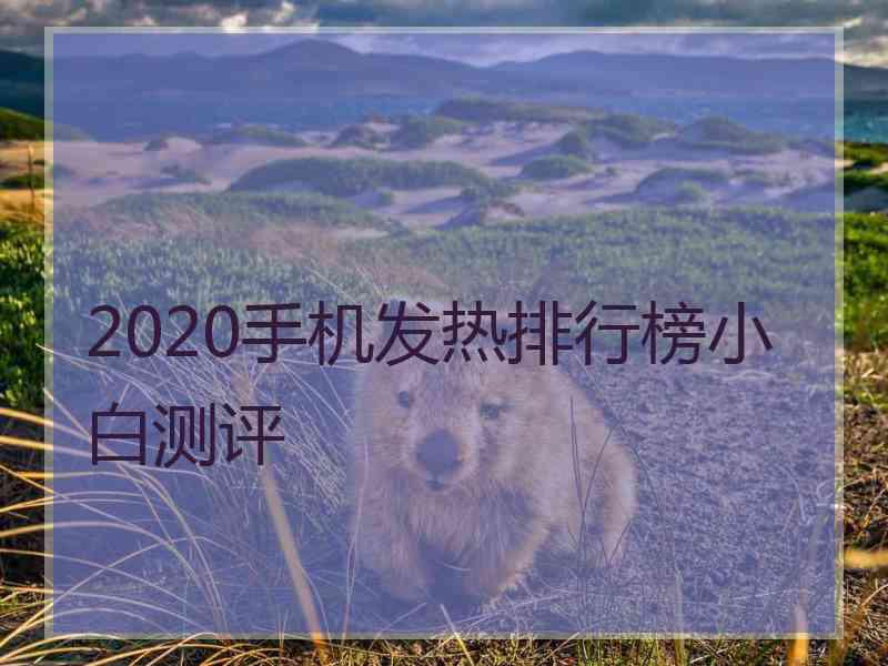 2020手机发热排行榜小白测评