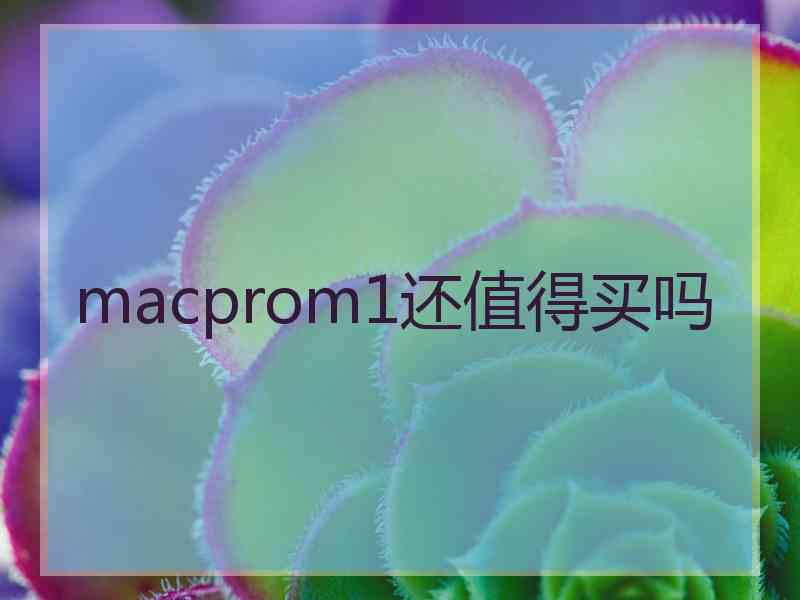 macprom1还值得买吗