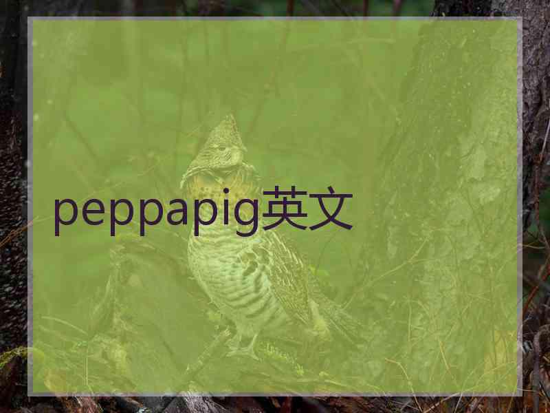 peppapig英文