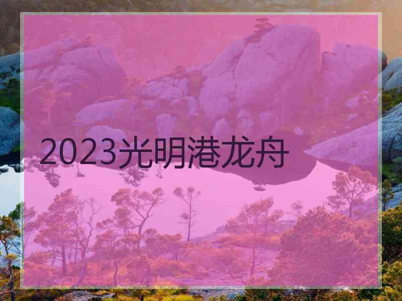 2023光明港龙舟