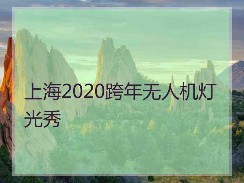 上海2020跨年无人机灯光秀