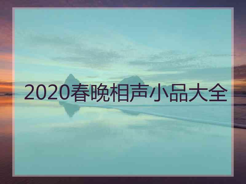 2020春晚相声小品大全