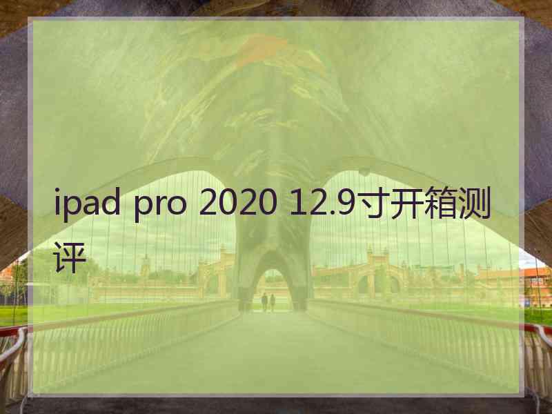 ipad pro 2020 12.9寸开箱测评