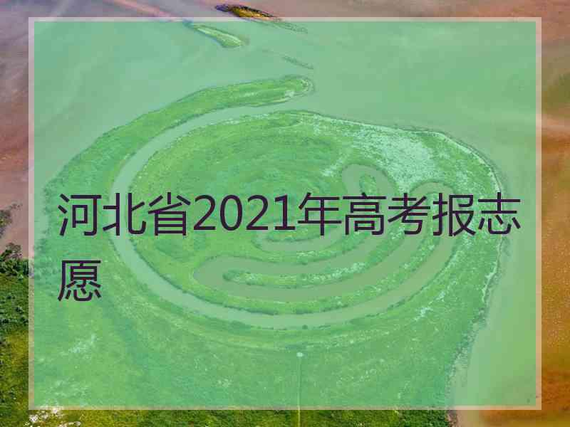 河北省2021年高考报志愿