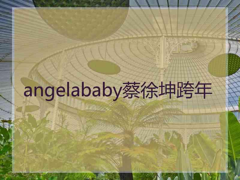 angelababy蔡徐坤跨年