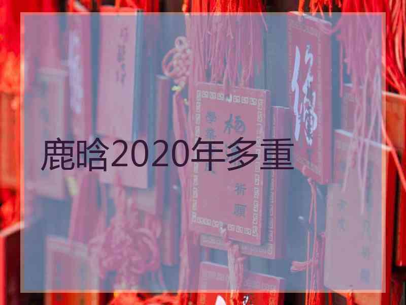 鹿晗2020年多重