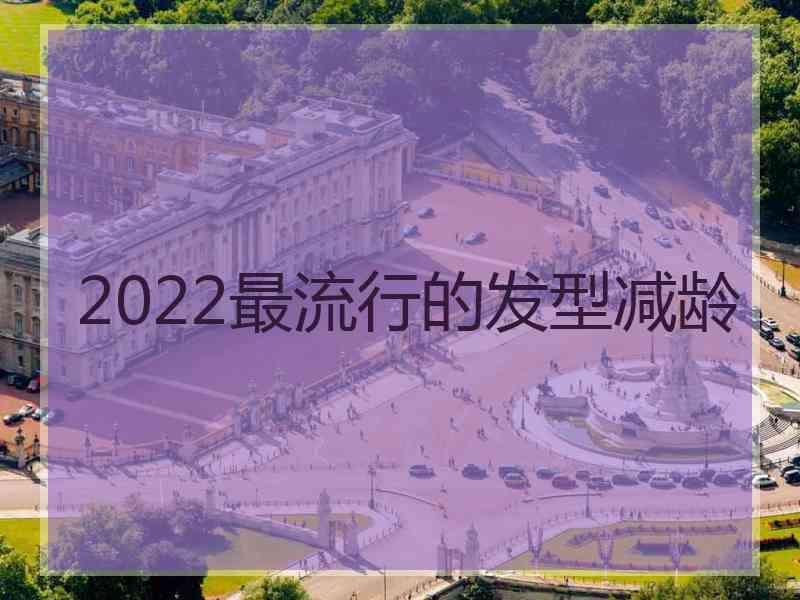 2022最流行的发型减龄