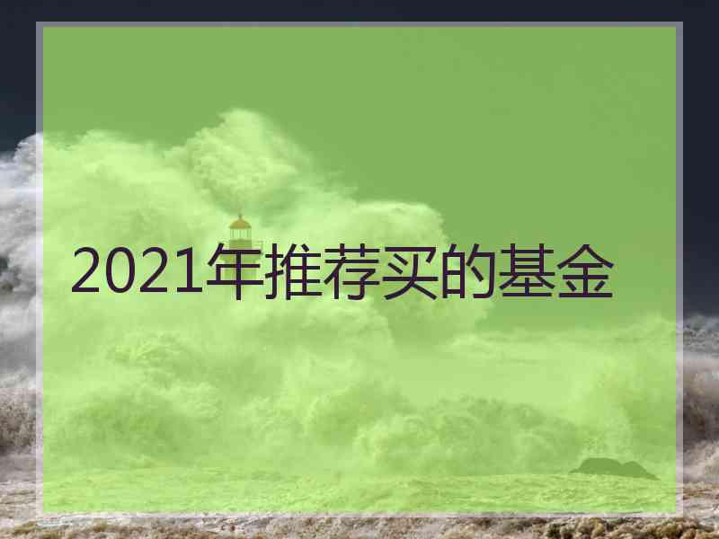 2021年推荐买的基金