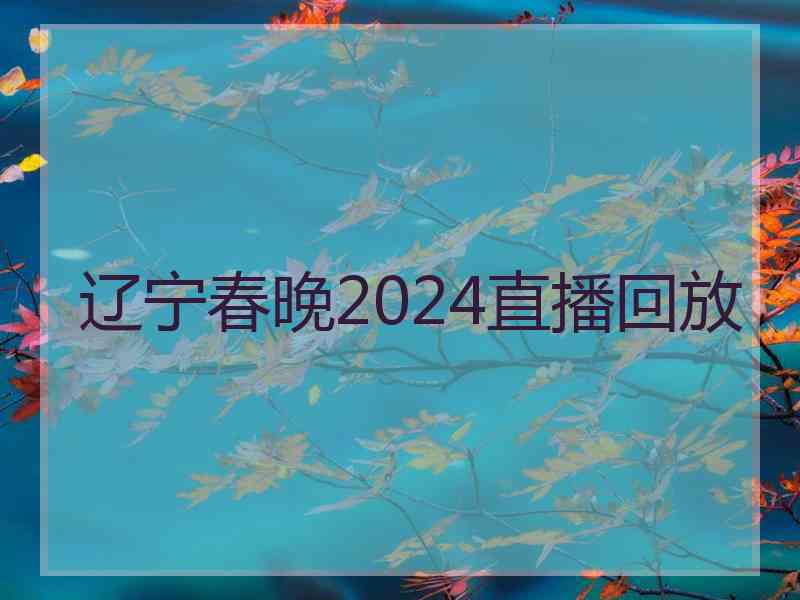 辽宁春晚2024直播回放