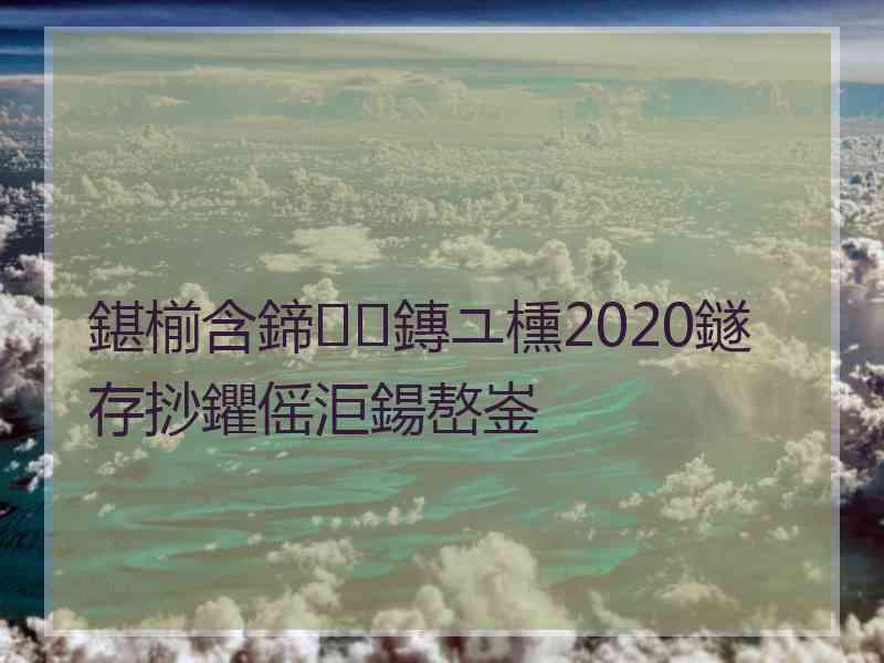 鍖椾含鍗鏄ユ櫄2020鐩存挱鑺傜洰鍚嶅崟