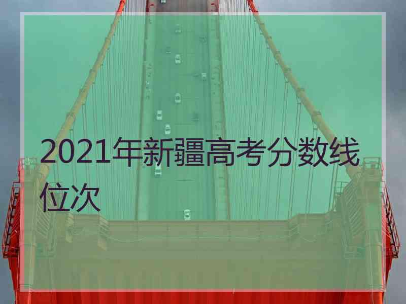 2021年新疆高考分数线位次