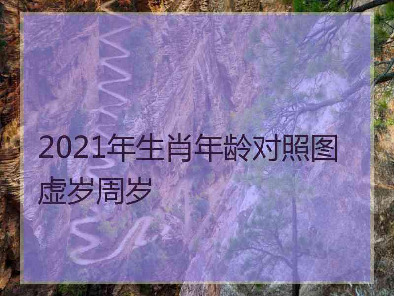 2021年生肖年龄对照图虚岁周岁