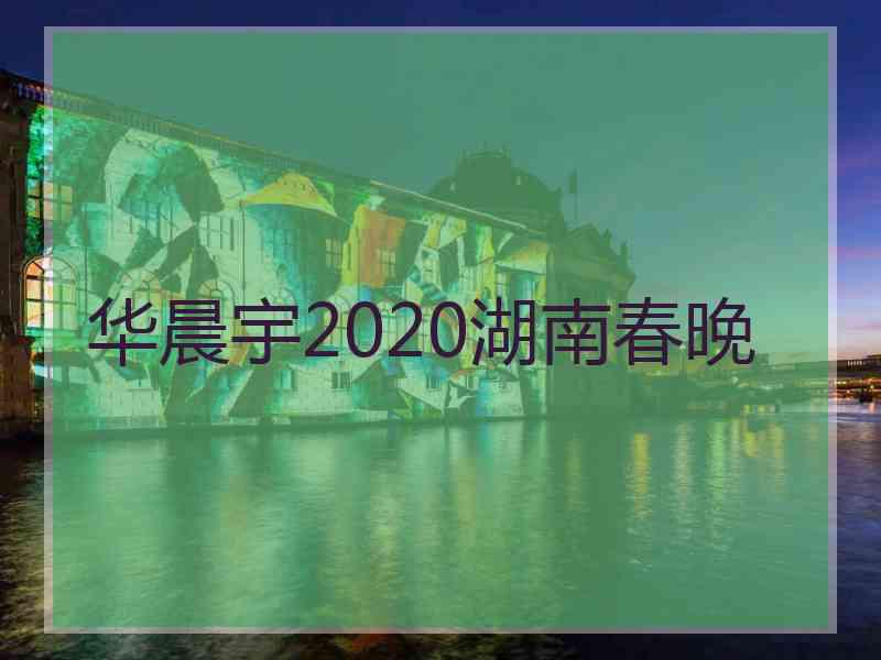 华晨宇2020湖南春晚