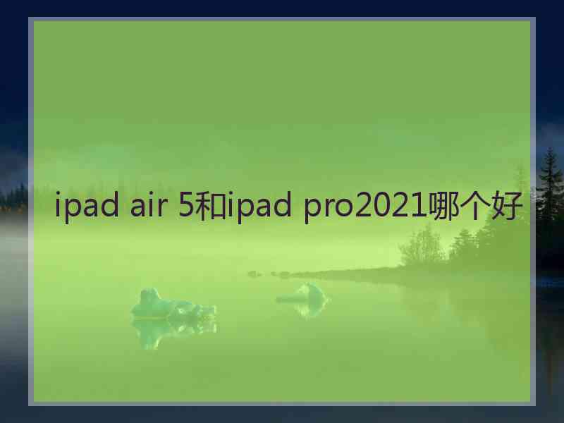 ipad air 5和ipad pro2021哪个好