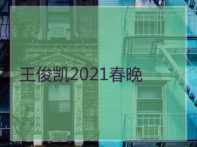 王俊凯2021春晚