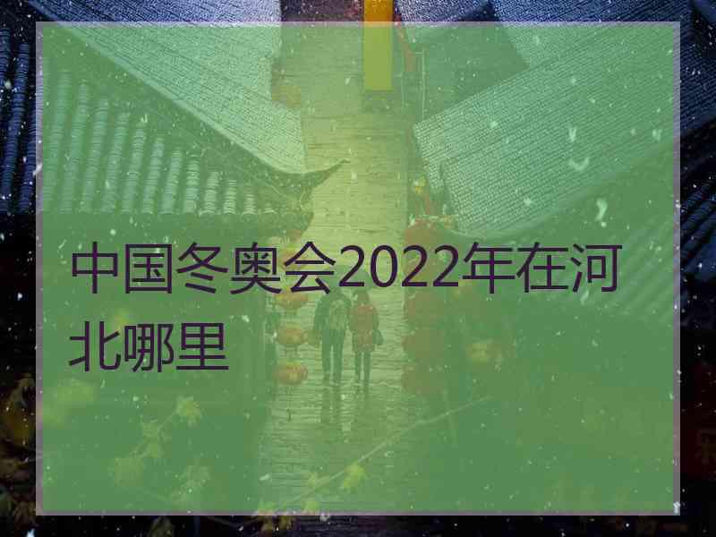 中国冬奥会2022年在河北哪里