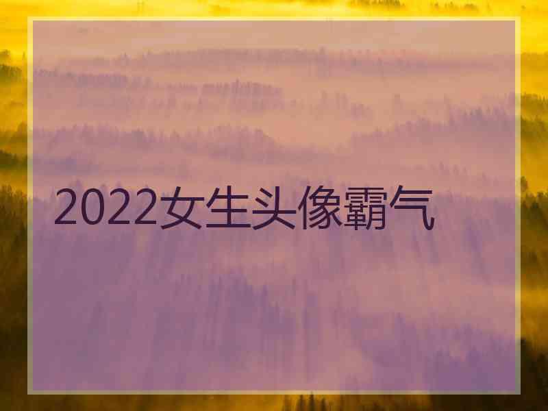 2022女生头像霸气