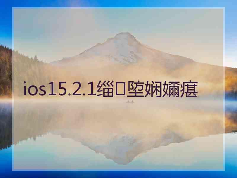 ios15.2.1缁埅娴嬭瘎