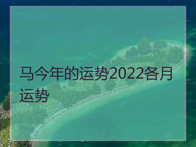 马今年的运势2022各月运势