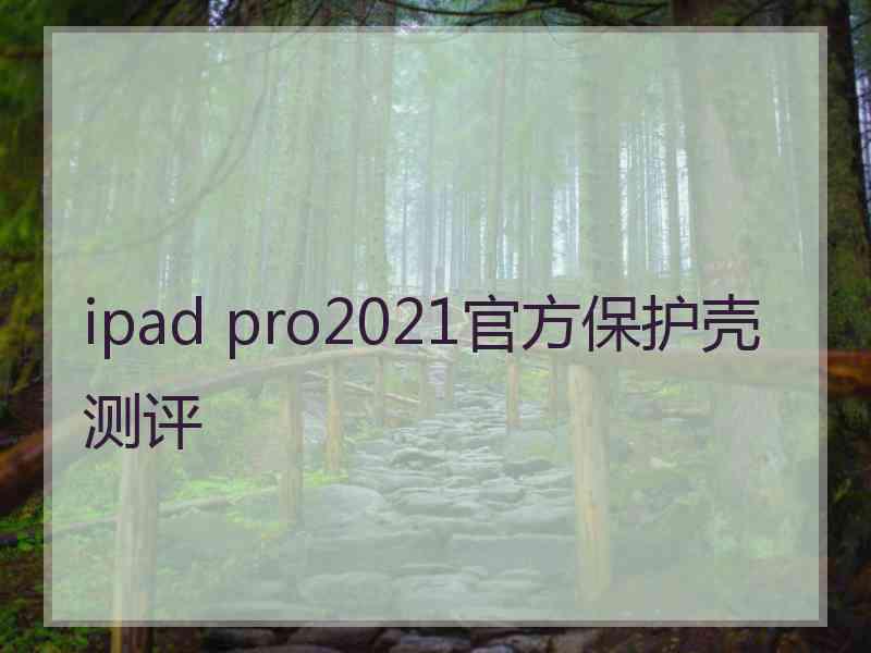 ipad pro2021官方保护壳测评