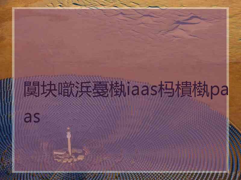 闃块噷浜戞槸iaas杩樻槸paas