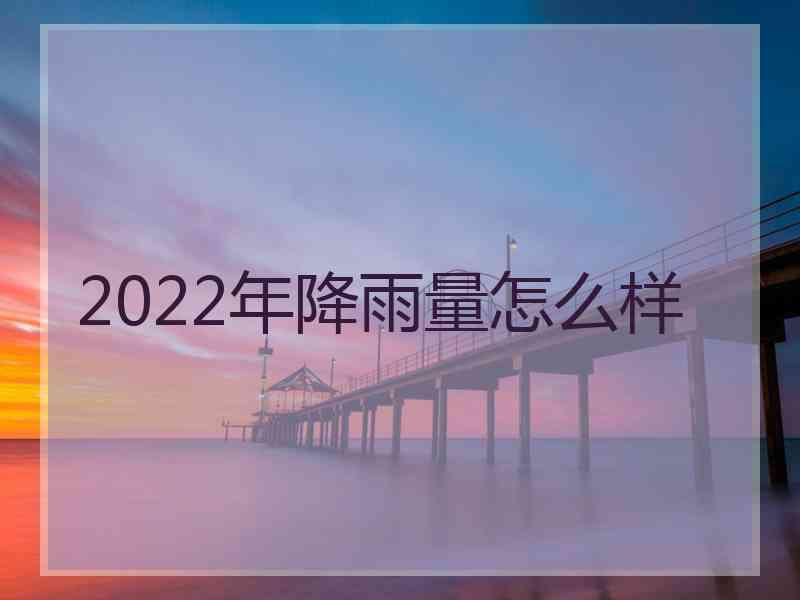 2022年降雨量怎么样