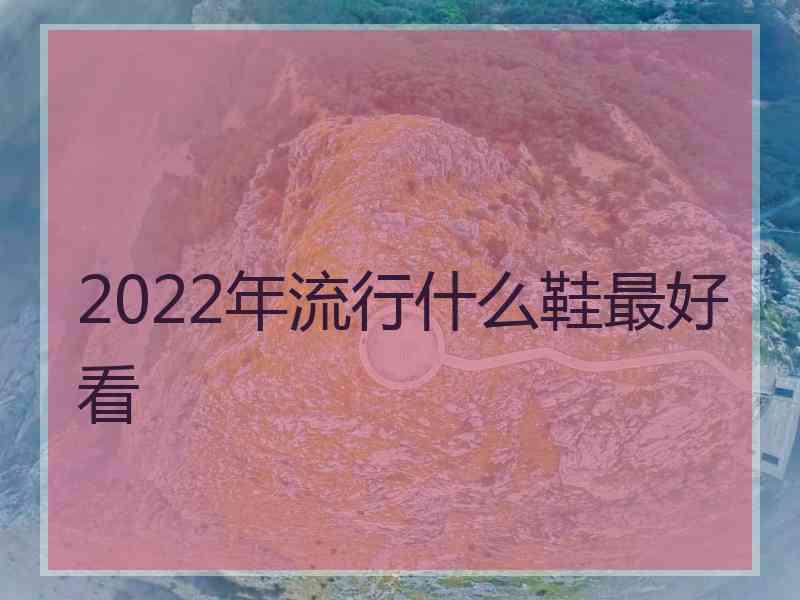 2022年流行什么鞋最好看